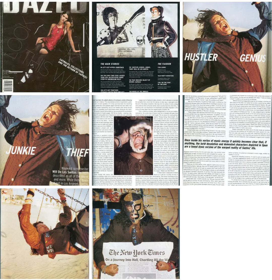 DAZED magazine, 2003.