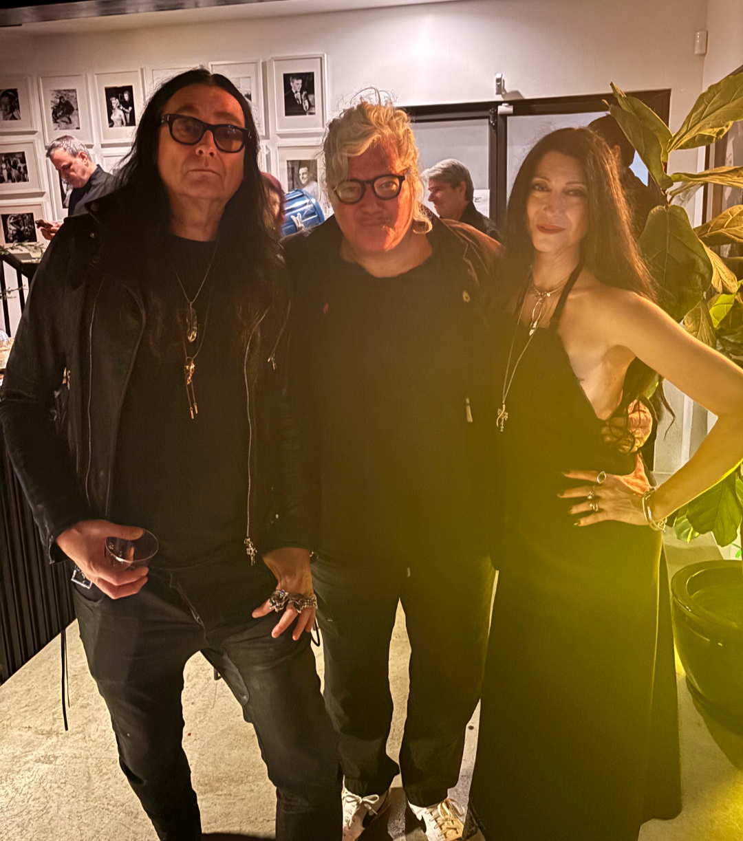 Jonas Åkerlund (director of SPUN) & Floria Sigismondi (director of SPAGHETTI), with Will (writer of both), Hollywood 2025.