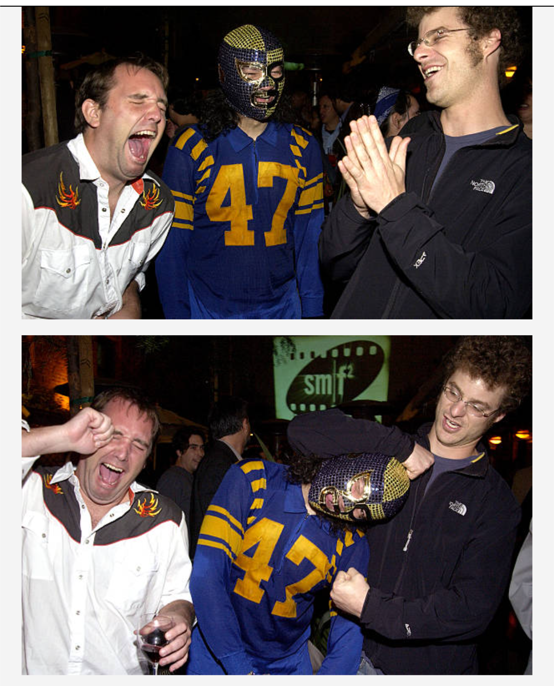 South Park creators Trey Parker and Matt Stone with Will, Santa Monica Film Festival Awards Night.