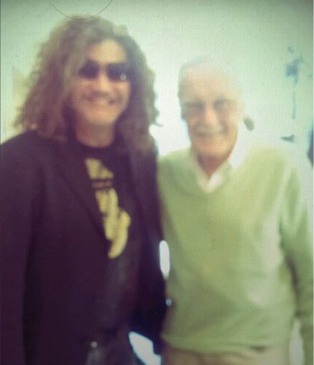Will & Stan Lee, guests on Andy Dick TV Show, Beverly Hills 2015.