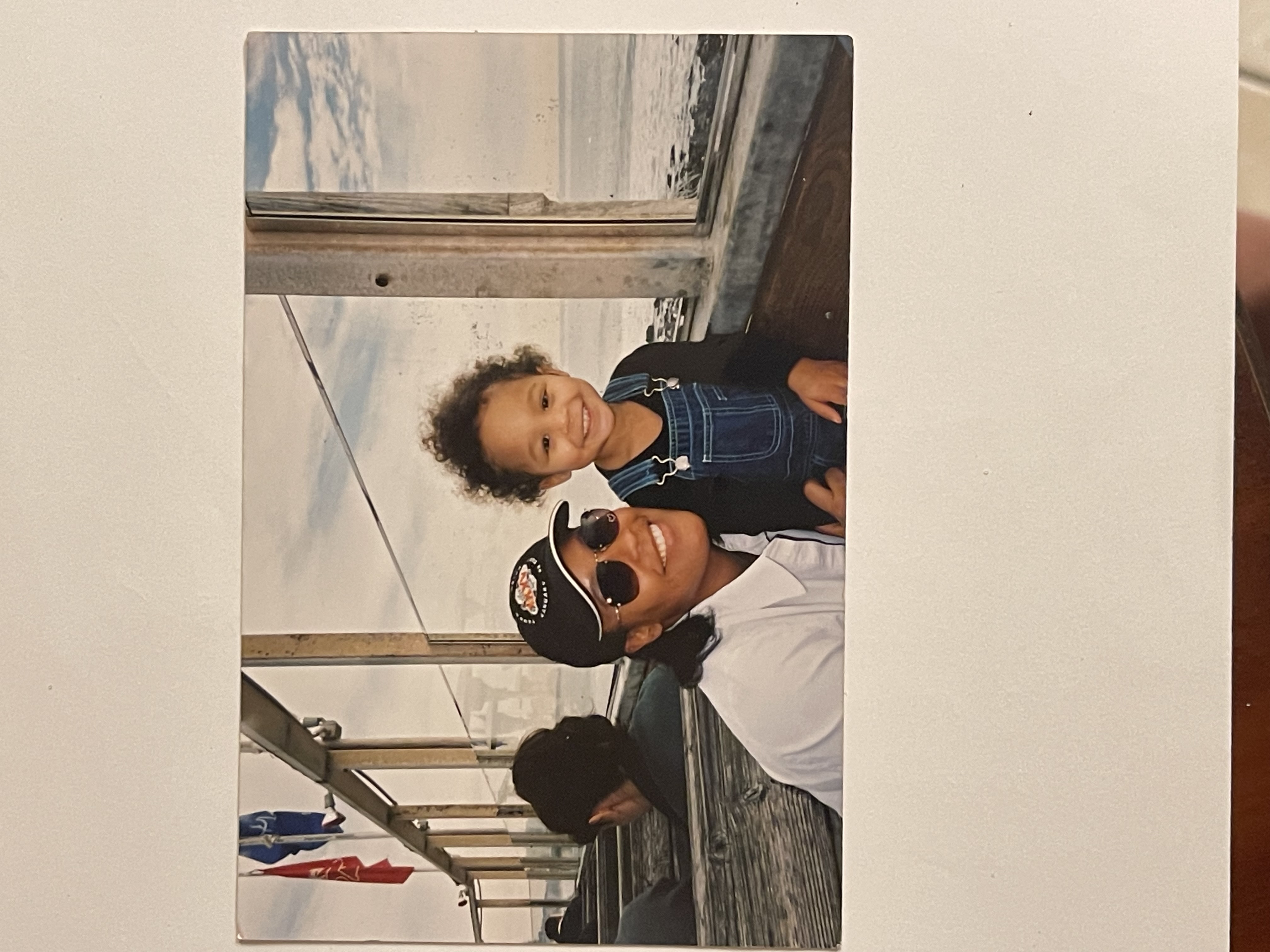 Zackary Kemp Kovach with his mother, Seanne Kemp Kovach, at a seaside restaurant in California.