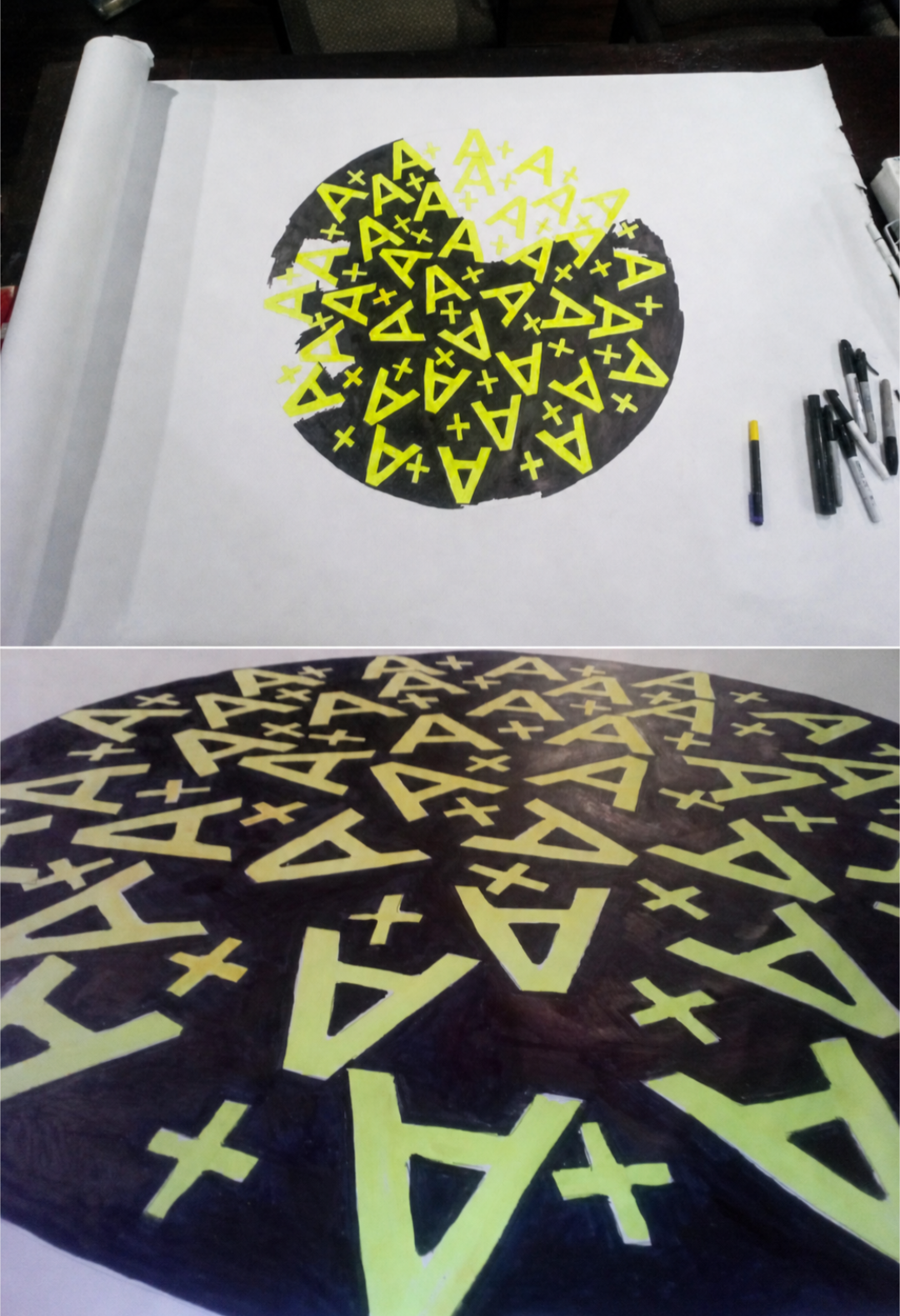 A+ / symbol drawing