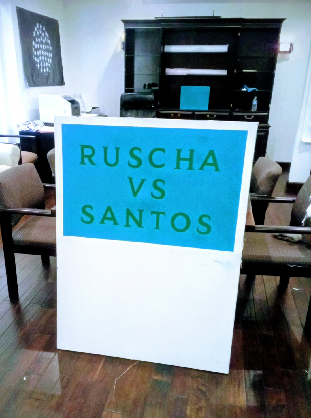Ruscha vs Santos works