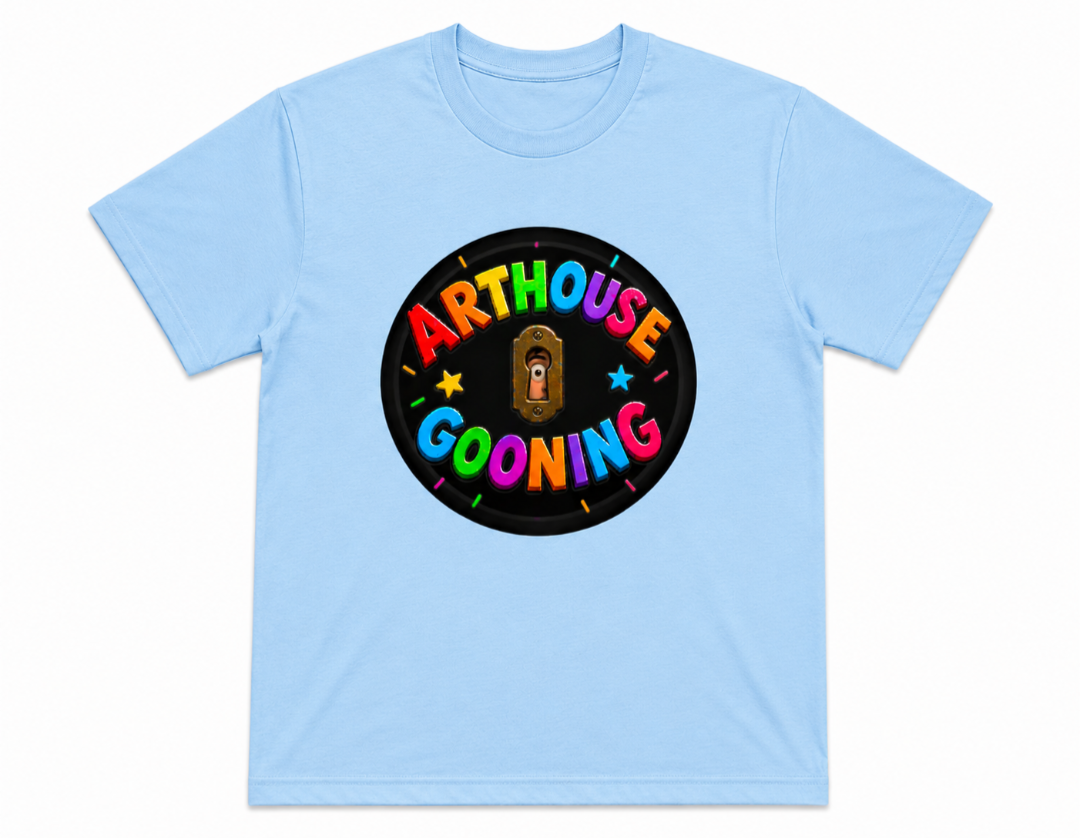 ARTHOUSE GOONING Badge Tee : Baby Blue