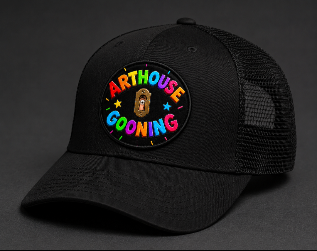 ARTHOUSE GOONING Badge Trucker Hat : Black