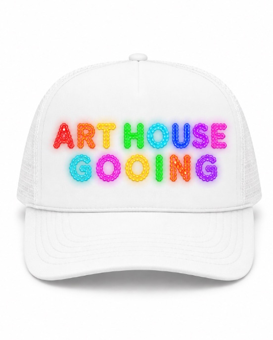 ARTHOUSE GOONING Neon Logo Trucker Hat : White