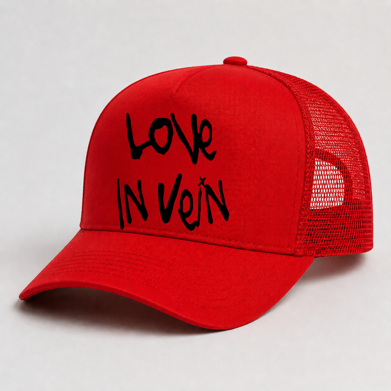 LOVE IN VEIN Logo Hat : Red